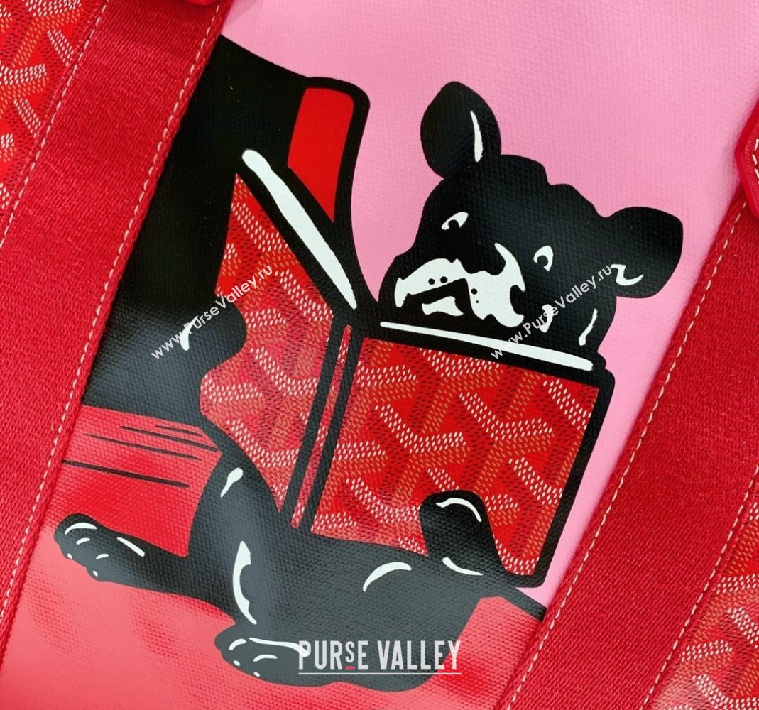 Goyard Villette Tote Bag with Bulldog Red 2024 020197 (ZHANG-240418007)