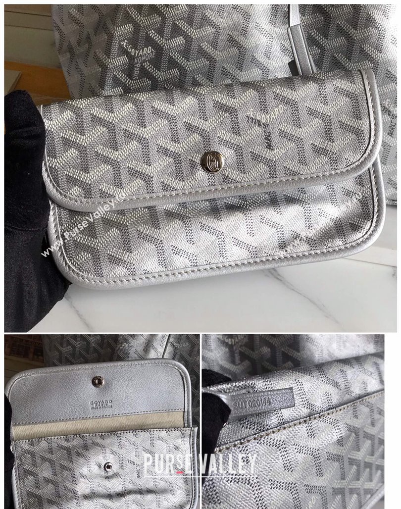 Goyard Saint Louis GM Tote Bag Silver 2024 020144 (nana-240713048)