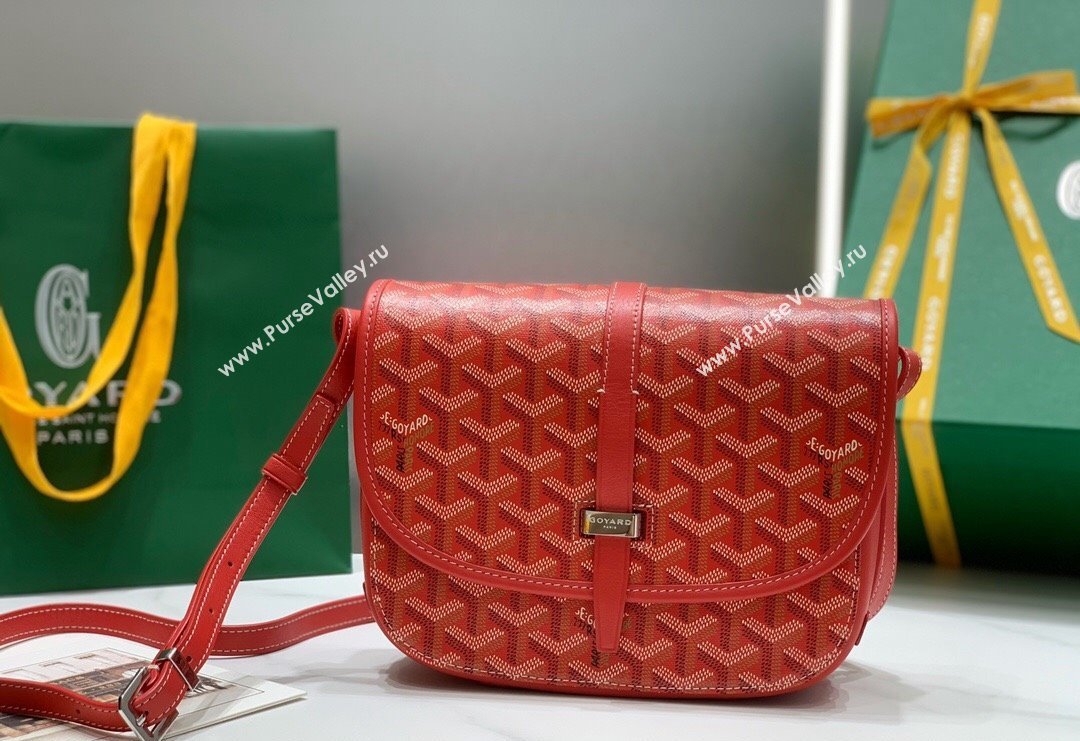 Goyard Belvedere PM Crossbody Bag Red 2024 8016 (ZHANG-240418010)