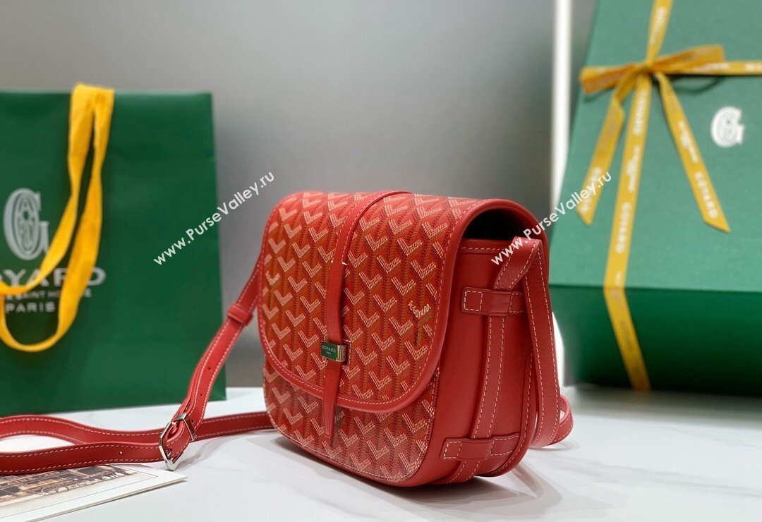 Goyard Belvedere PM Crossbody Bag Red 2024 8016 (ZHANG-240418010)