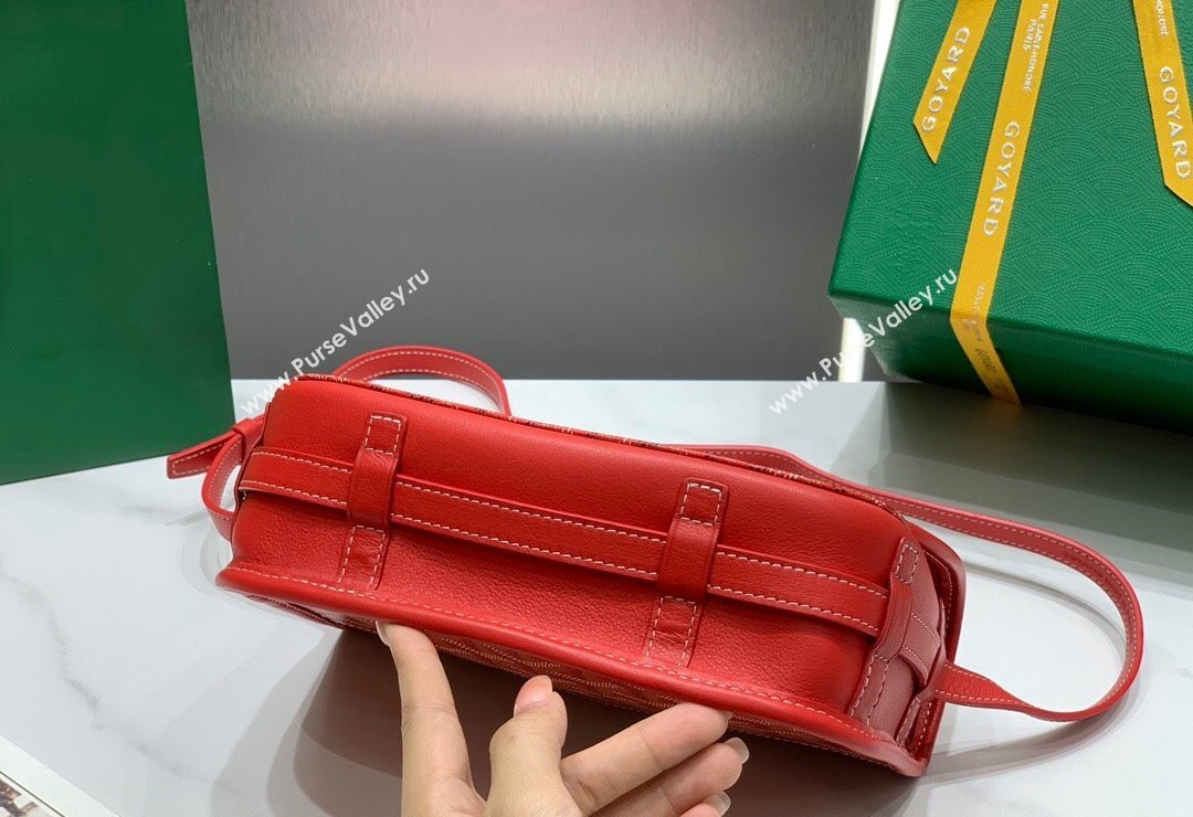 Goyard Belvedere PM Crossbody Bag Red 2024 8016 (ZHANG-240418010)