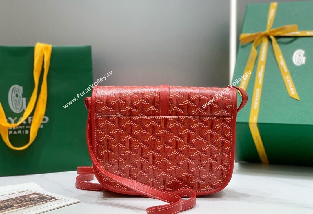 Goyard Belvedere PM Crossbody Bag Red 2024 8016 (ZHANG-240418010)