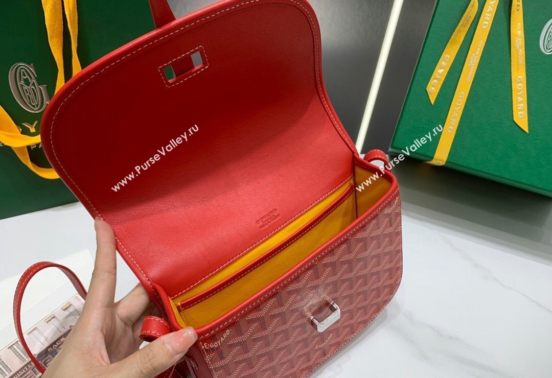 Goyard Belvedere PM Crossbody Bag Red 2024 8016 (ZHANG-240418010)