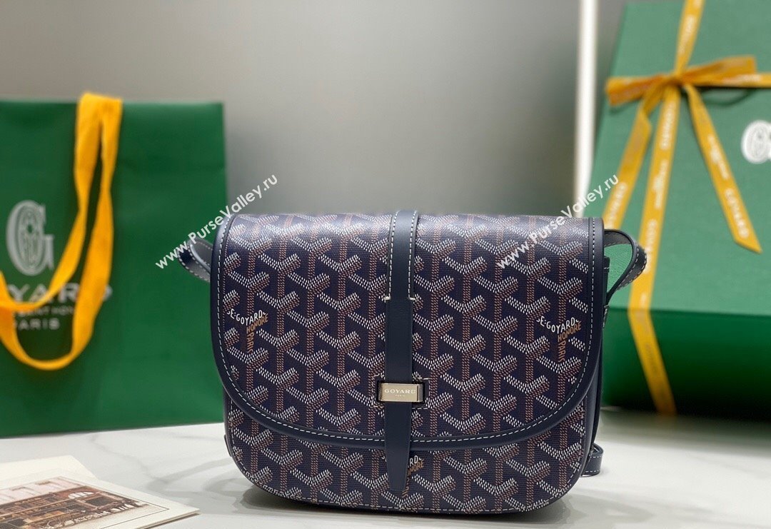 Goyard Belvedere PM Crossbody Bag Navy Blue 2024 8016 (ZHANG-240418011)