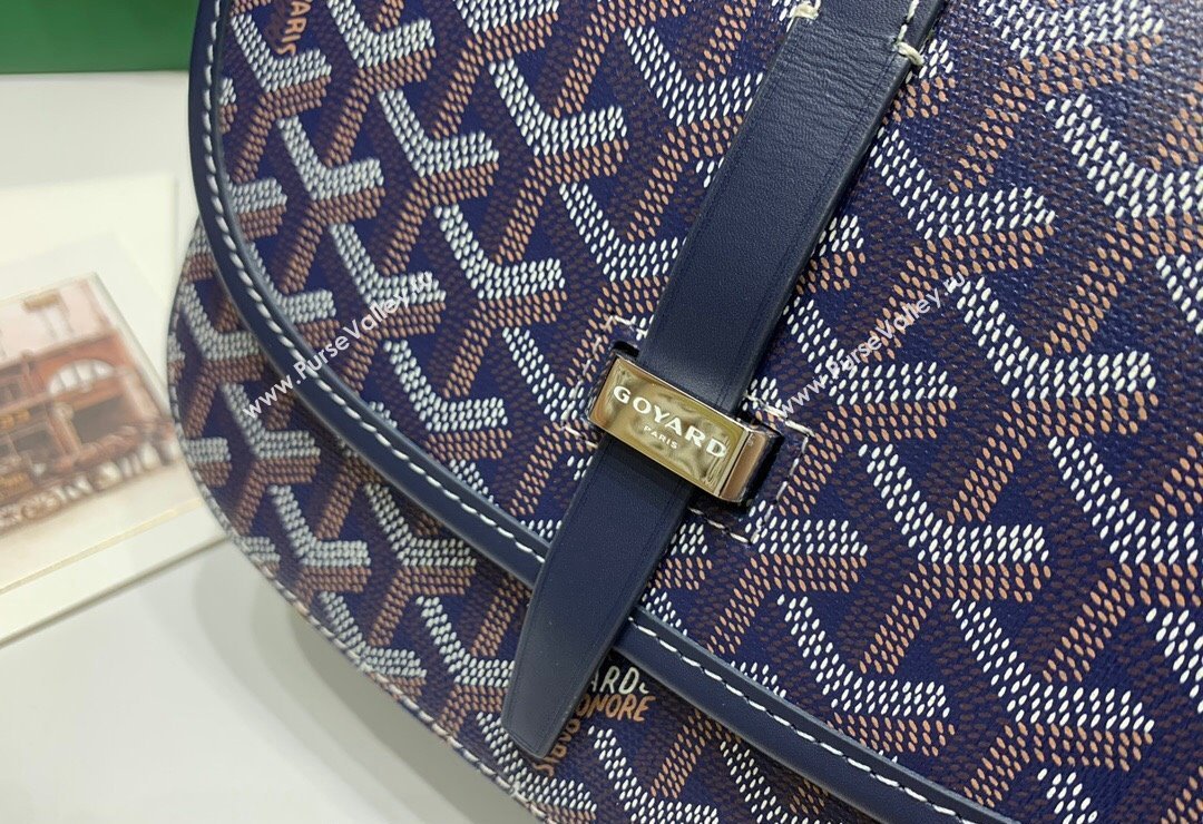 Goyard Belvedere PM Crossbody Bag Navy Blue 2024 8016 (ZHANG-240418011)