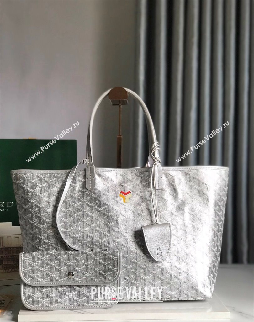 Goyard Saint Louis PM Tote Bag Silver 020146M (YY-240418047)