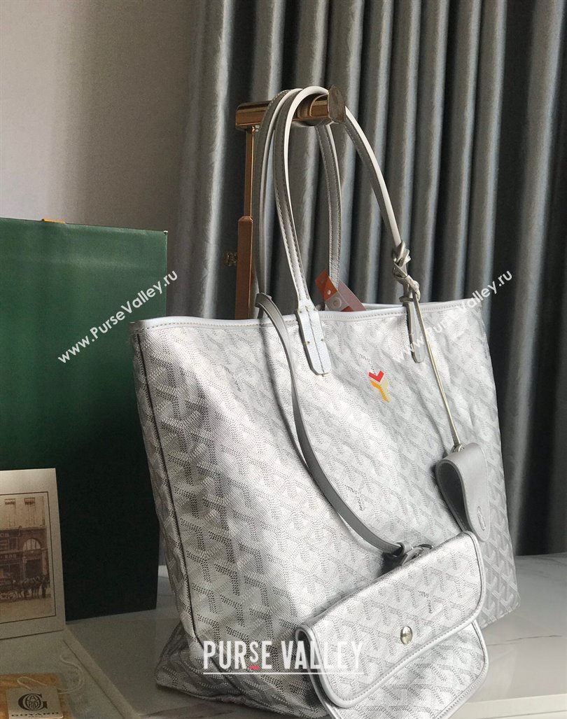 Goyard Saint Louis PM Tote Bag Silver 020146M (YY-240418047)
