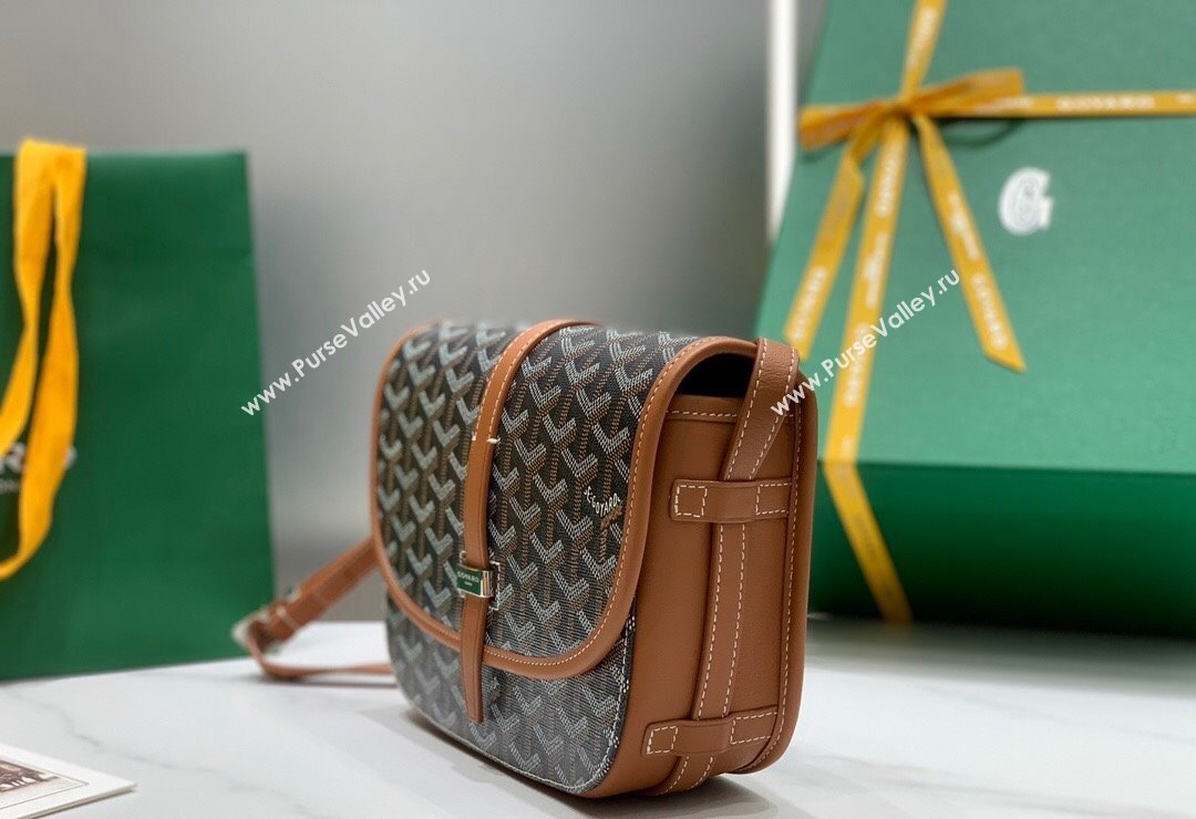 Goyard Belvedere PM Crossbody Bag Brown 2024 8016 (ZHANG-240418013)