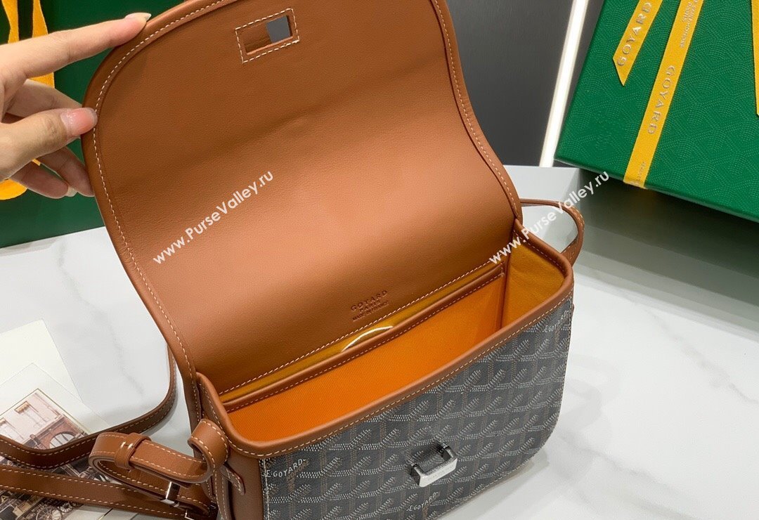 Goyard Belvedere PM Crossbody Bag Brown 2024 8016 (ZHANG-240418013)