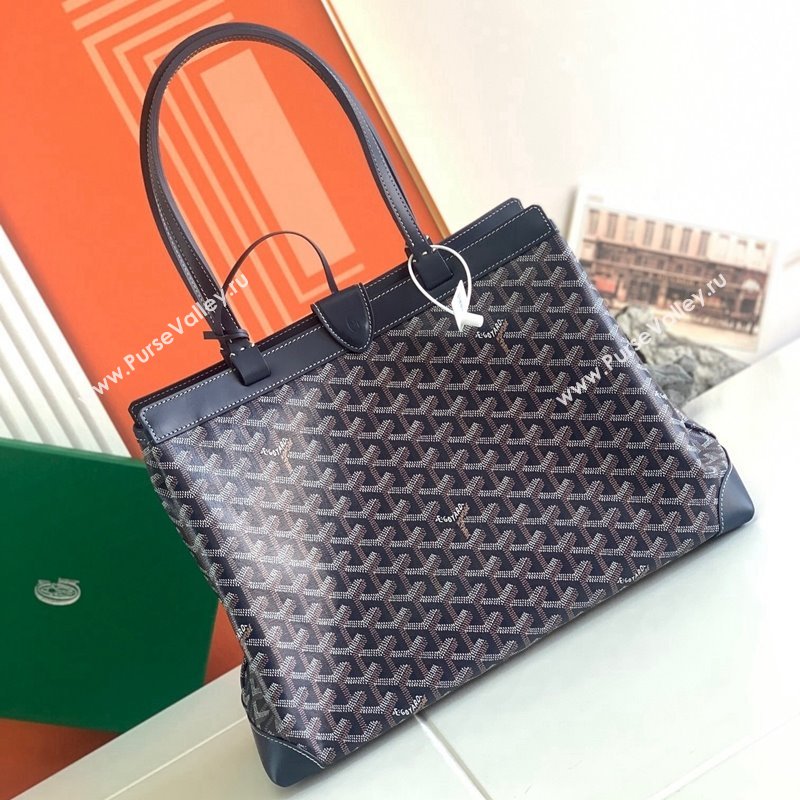 Goyard Bellechasse Biaude Tote Bag PM Navy Blue 2023 8031 (ZHANG-240418016)