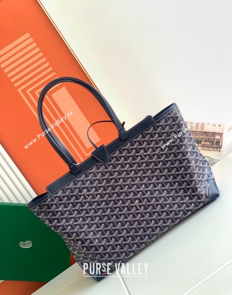Goyard Bellechasse Biaude Tote Bag PM Navy Blue 2023 8031 (ZHANG-240418016)