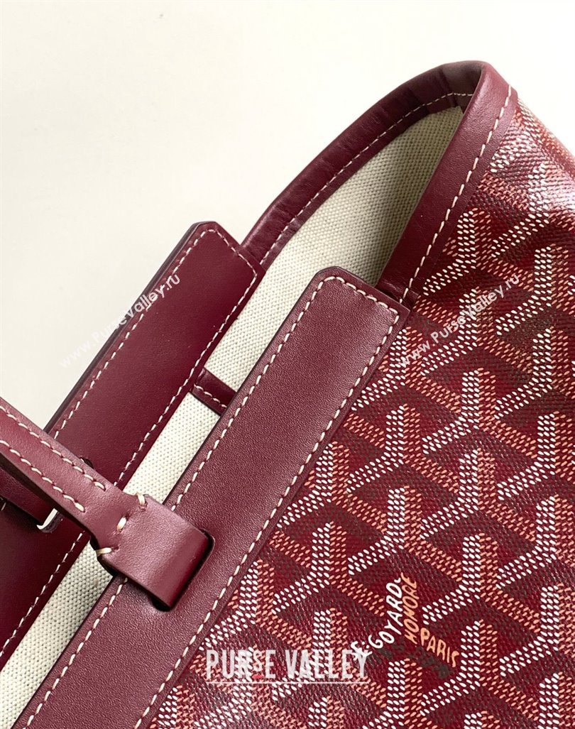 Goyard Bellechasse Biaude Tote Bag PM Burgundy 2023 8031 (ZHANG-240418017)