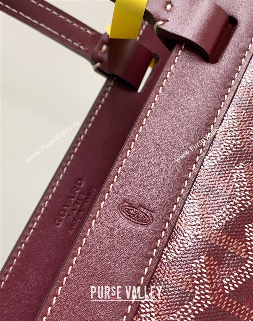 Goyard Bellechasse Biaude Tote Bag PM Burgundy 2023 8031 (ZHANG-240418017)