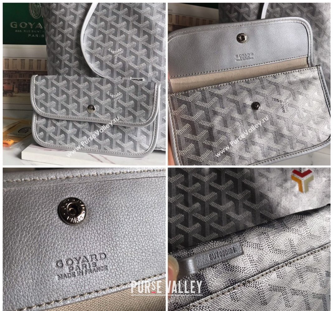 Goyard Saint Louis PM Tote Bag Silver 020146M (YY-240418047)