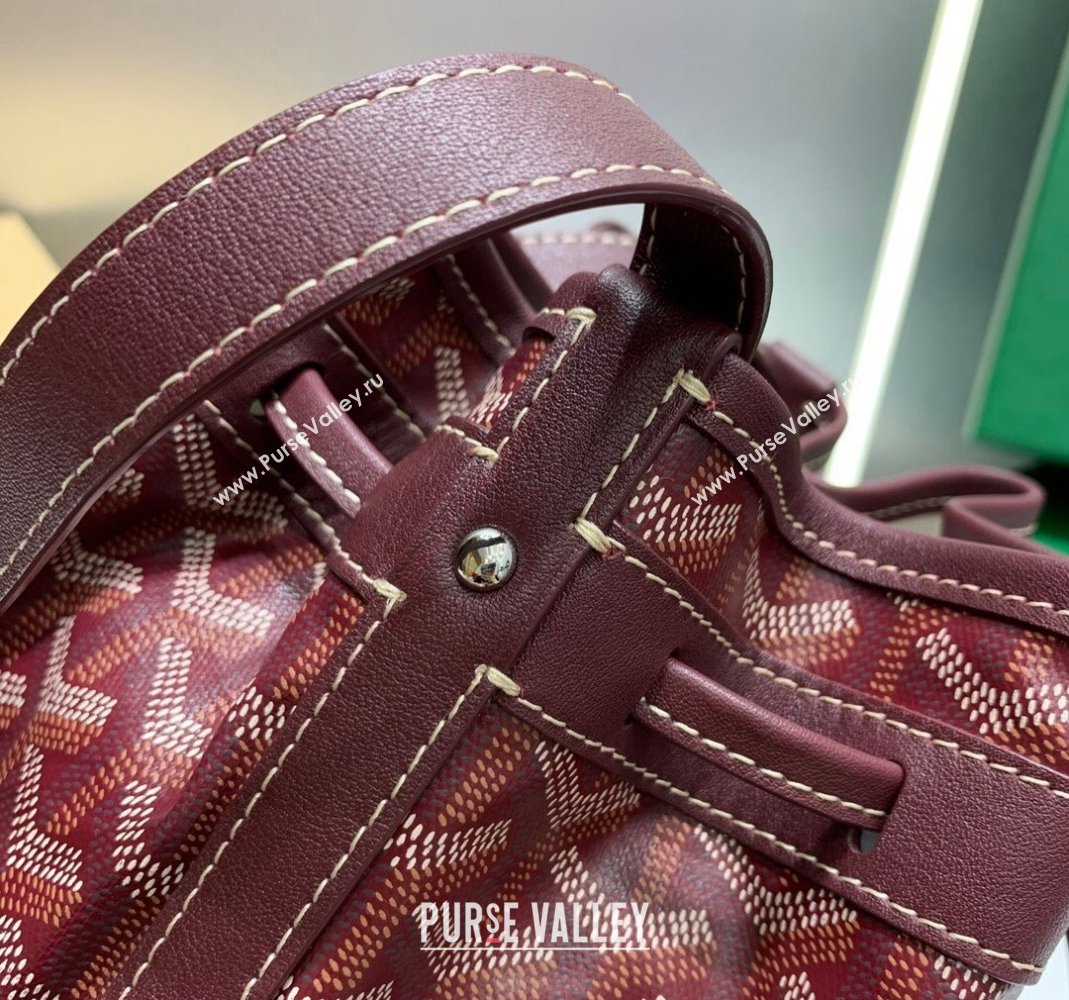 Goyard Petit Flot Bucket Bag 020196 Burgundy 2023 Top (ZHANG-240418002)