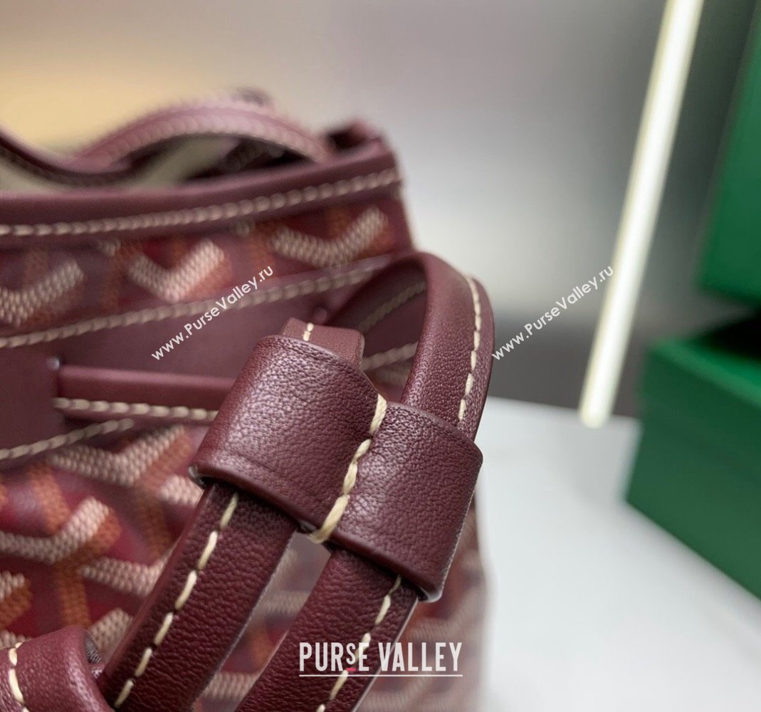 Goyard Petit Flot Bucket Bag 020196 Burgundy 2023 Top (ZHANG-240418002)
