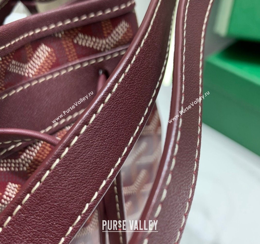 Goyard Petit Flot Bucket Bag 020196 Burgundy 2023 Top (ZHANG-240418002)