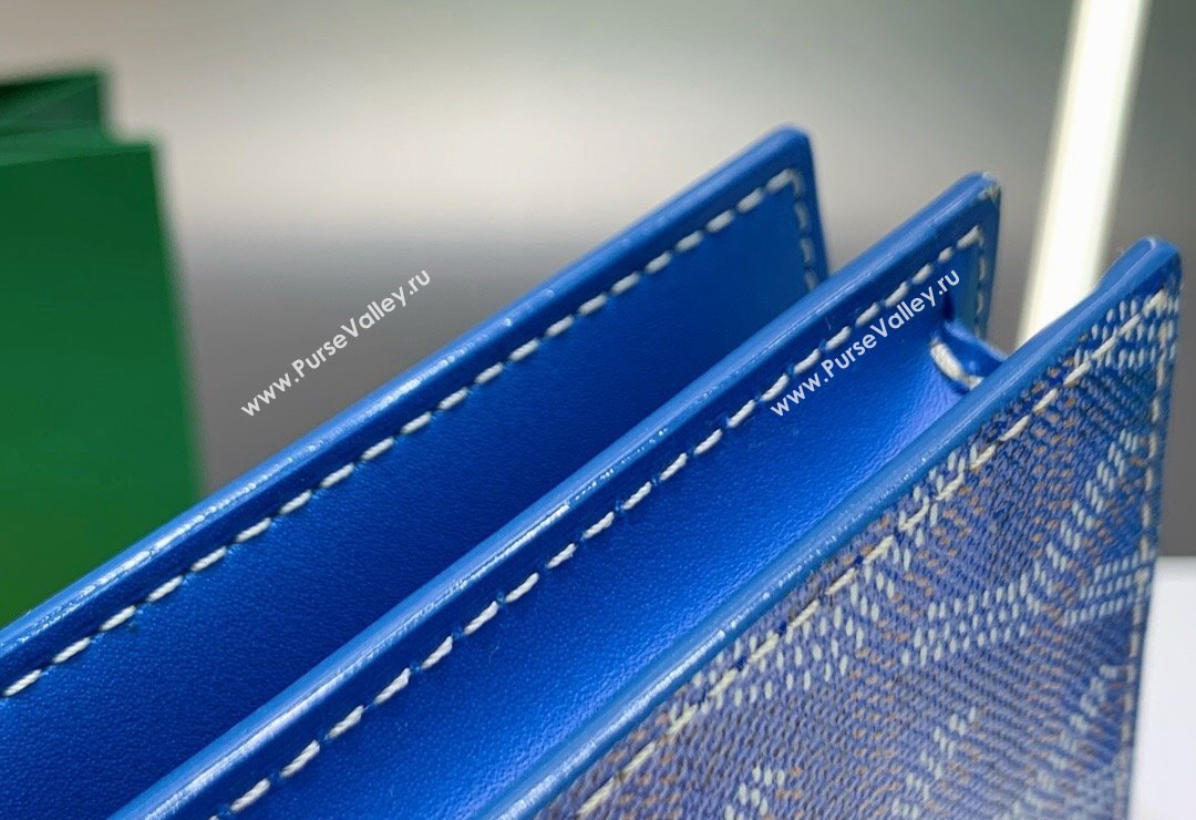 Goyard Malesherbes Card Holder Wallet Sky Blue 2024 8510 (ZHANG-240418026)