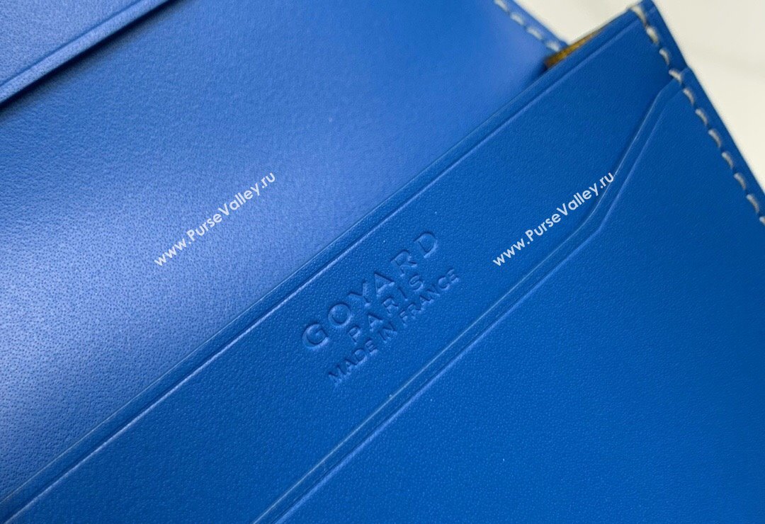 Goyard Malesherbes Card Holder Wallet Sky Blue 2024 8510 (ZHANG-240418026)