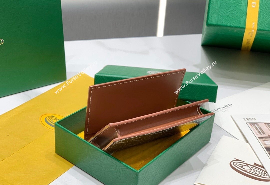 Goyard Malesherbes Card Holder Wallet Brown 2024 8510 (ZHANG-240418027)