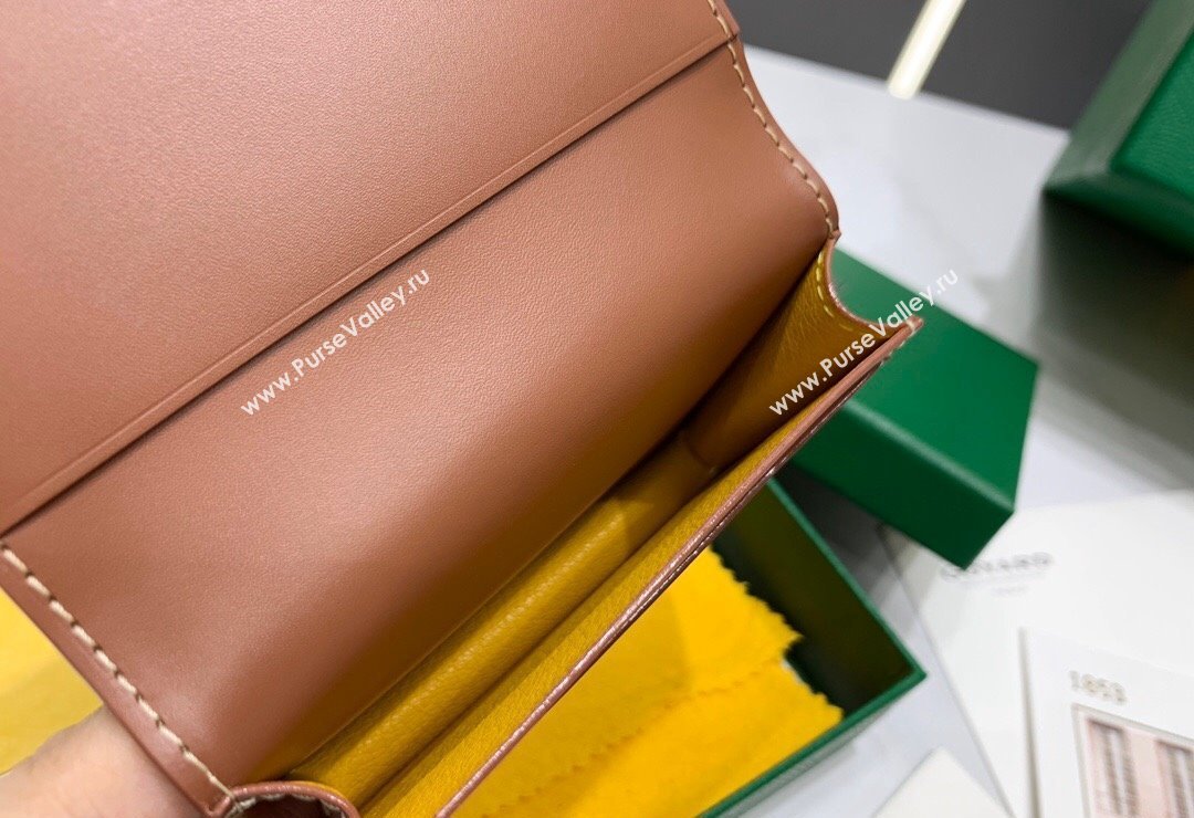 Goyard Malesherbes Card Holder Wallet Brown 2024 8510 (ZHANG-240418027)