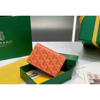 Goyard Malesherbes Card Holder Wallet Orange 2024 8510 (ZHANG-240418028)