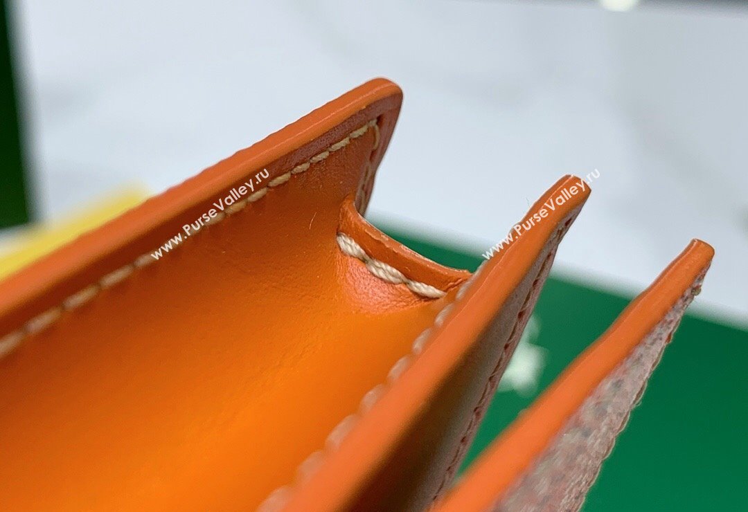 Goyard Malesherbes Card Holder Wallet Orange 2024 8510 (ZHANG-240418028)