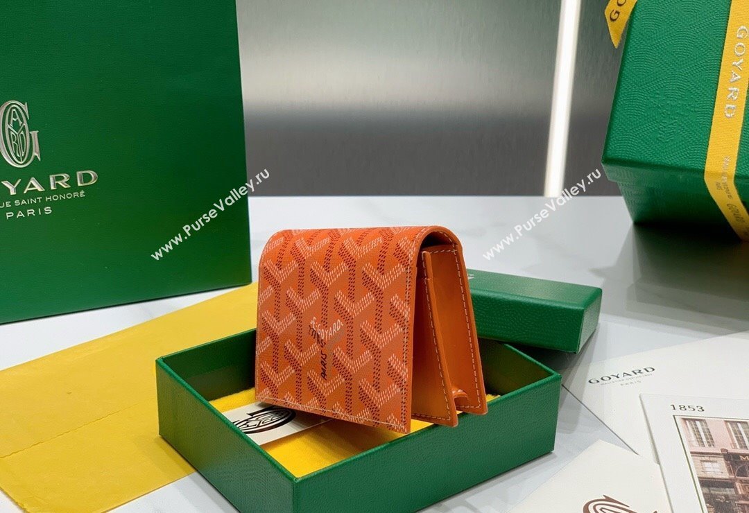 Goyard Malesherbes Card Holder Wallet Orange 2024 8510 (ZHANG-240418028)