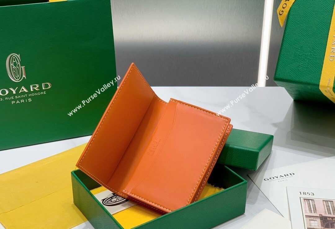 Goyard Malesherbes Card Holder Wallet Orange 2024 8510 (ZHANG-240418028)