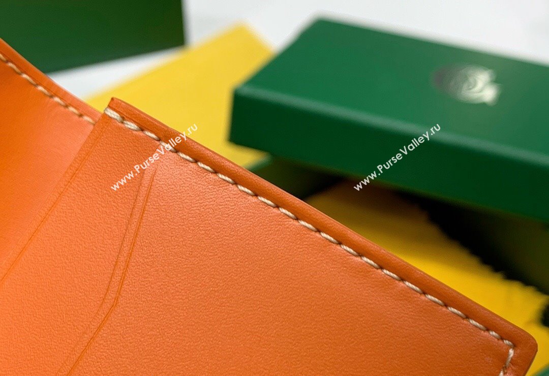 Goyard Malesherbes Card Holder Wallet Orange 2024 8510 (ZHANG-240418028)
