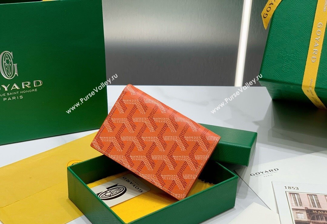 Goyard Malesherbes Card Holder Wallet Orange 2024 8510 (ZHANG-240418028)
