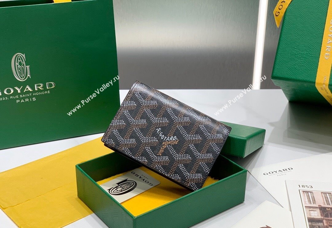 Goyard Malesherbes Card Holder Wallet Black 2024 8510 (ZHANG-240418029)