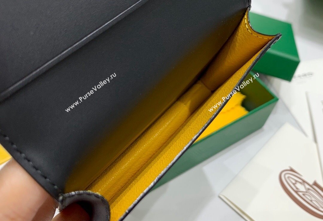 Goyard Malesherbes Card Holder Wallet Black 2024 8510 (ZHANG-240418029)