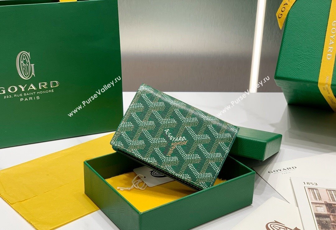 Goyard Malesherbes Card Holder Wallet Green 2024 8510 (ZHANG-240418030)
