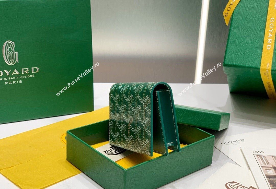 Goyard Malesherbes Card Holder Wallet Green 2024 8510 (ZHANG-240418030)