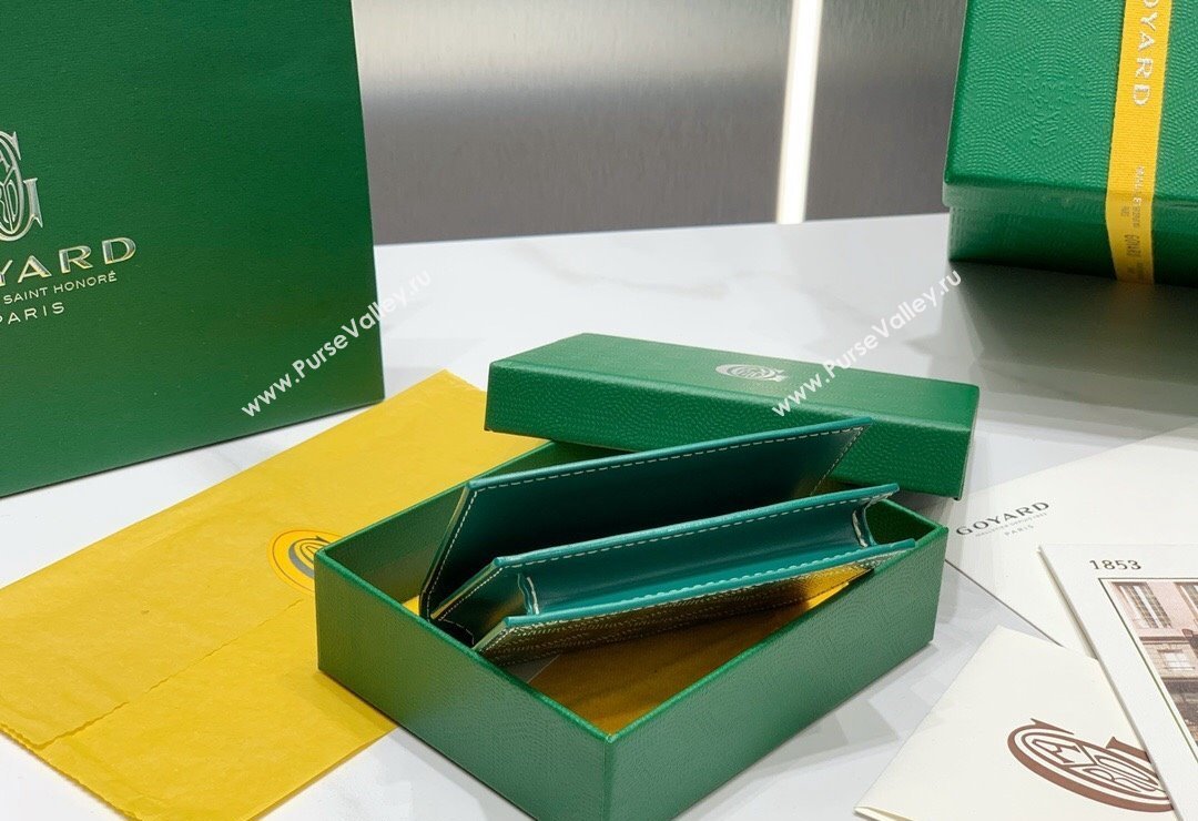 Goyard Malesherbes Card Holder Wallet Green 2024 8510 (ZHANG-240418030)