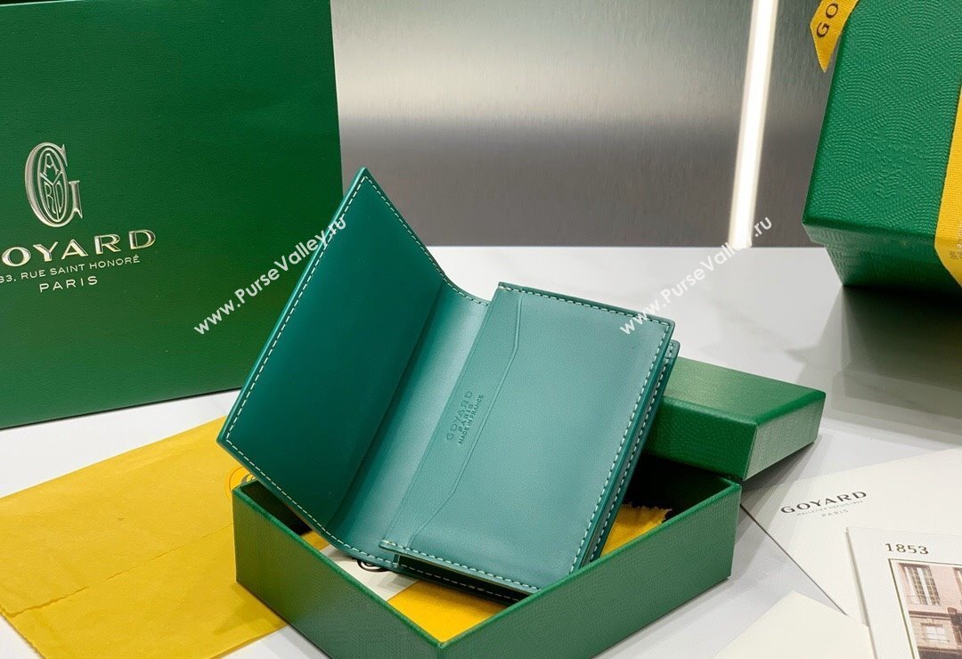 Goyard Malesherbes Card Holder Wallet Green 2024 8510 (ZHANG-240418030)