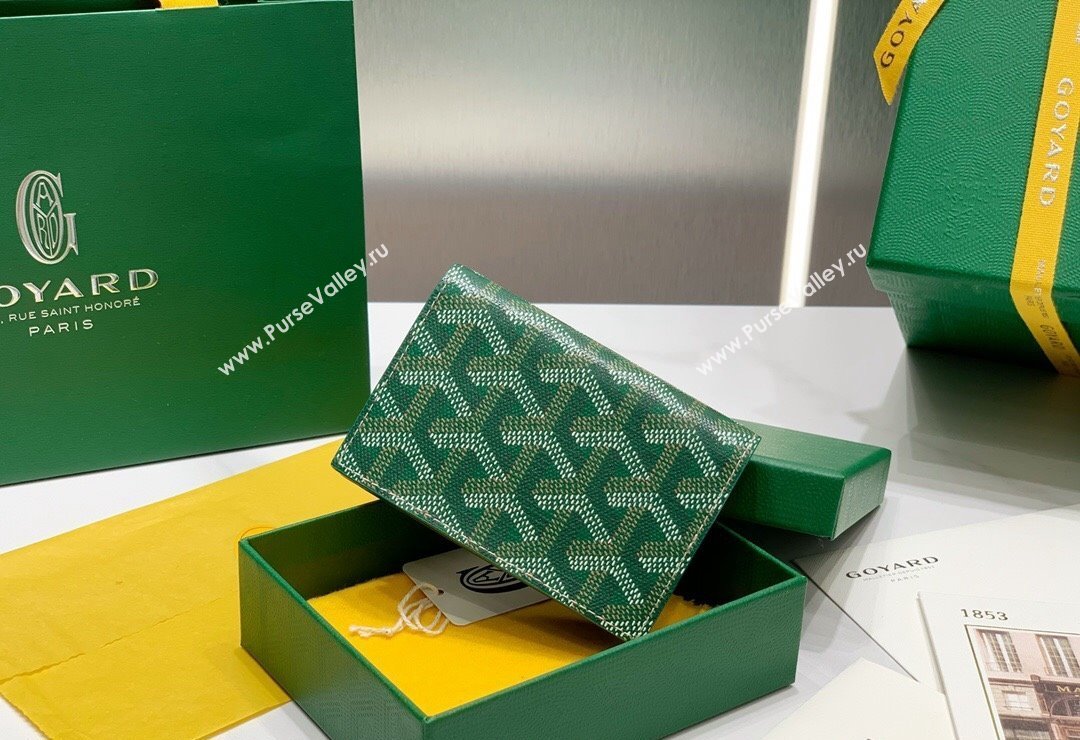 Goyard Malesherbes Card Holder Wallet Green 2024 8510 (ZHANG-240418030)