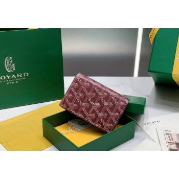 Goyard Malesherbes Card Holder Wallet Burgundy 2024 8510 (ZHANG-240418031)