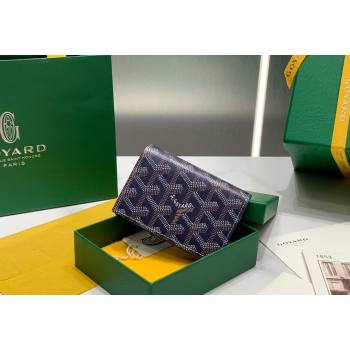 Goyard Malesherbes Card Holder Wallet Navy Blue 2024 8510 (ZHANG-240418032)