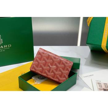 Goyard Malesherbes Card Holder Wallet Red 2024 8510 (ZHANG-240418033)