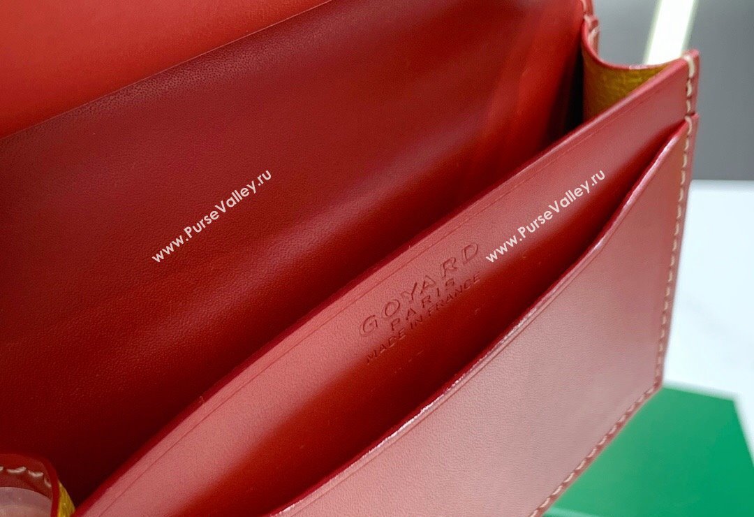 Goyard Malesherbes Card Holder Wallet Red 2024 8510 (ZHANG-240418033)