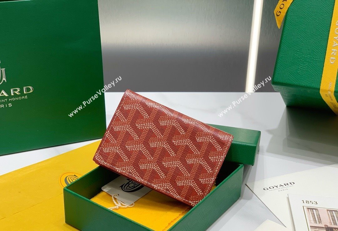 Goyard Malesherbes Card Holder Wallet Red 2024 8510 (ZHANG-240418033)