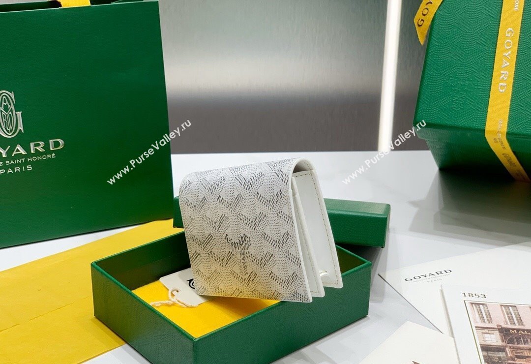 Goyard Malesherbes Card Holder Wallet White 2024 8510 (ZHANG-240418034)