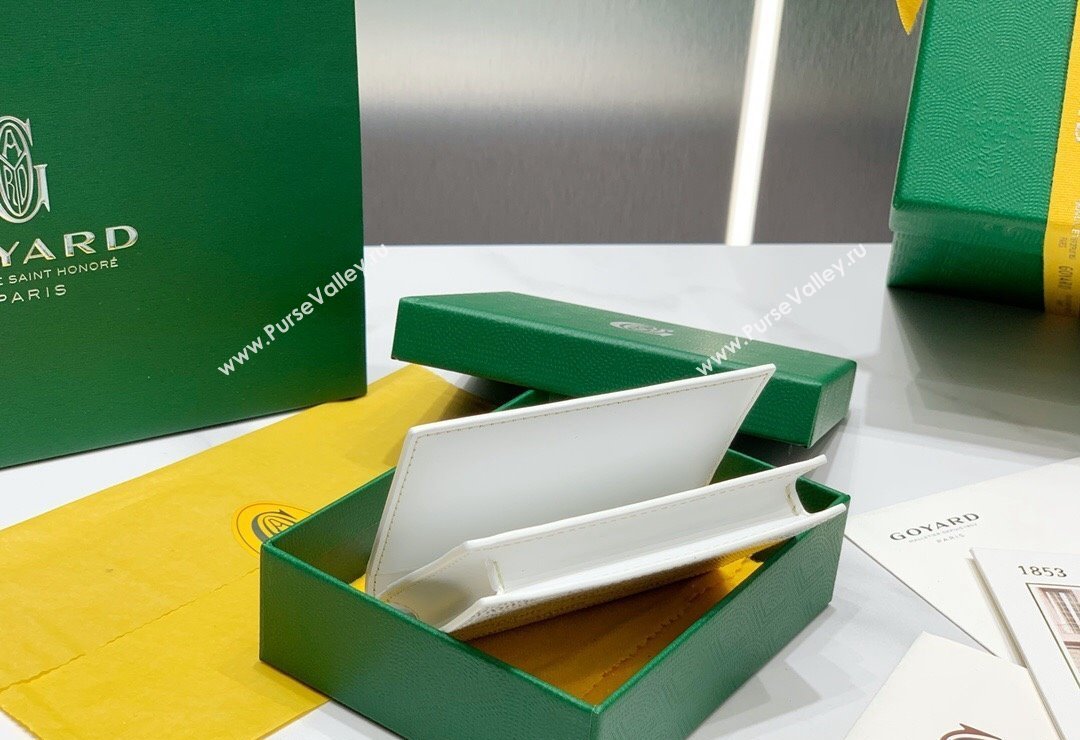 Goyard Malesherbes Card Holder Wallet White 2024 8510 (ZHANG-240418034)