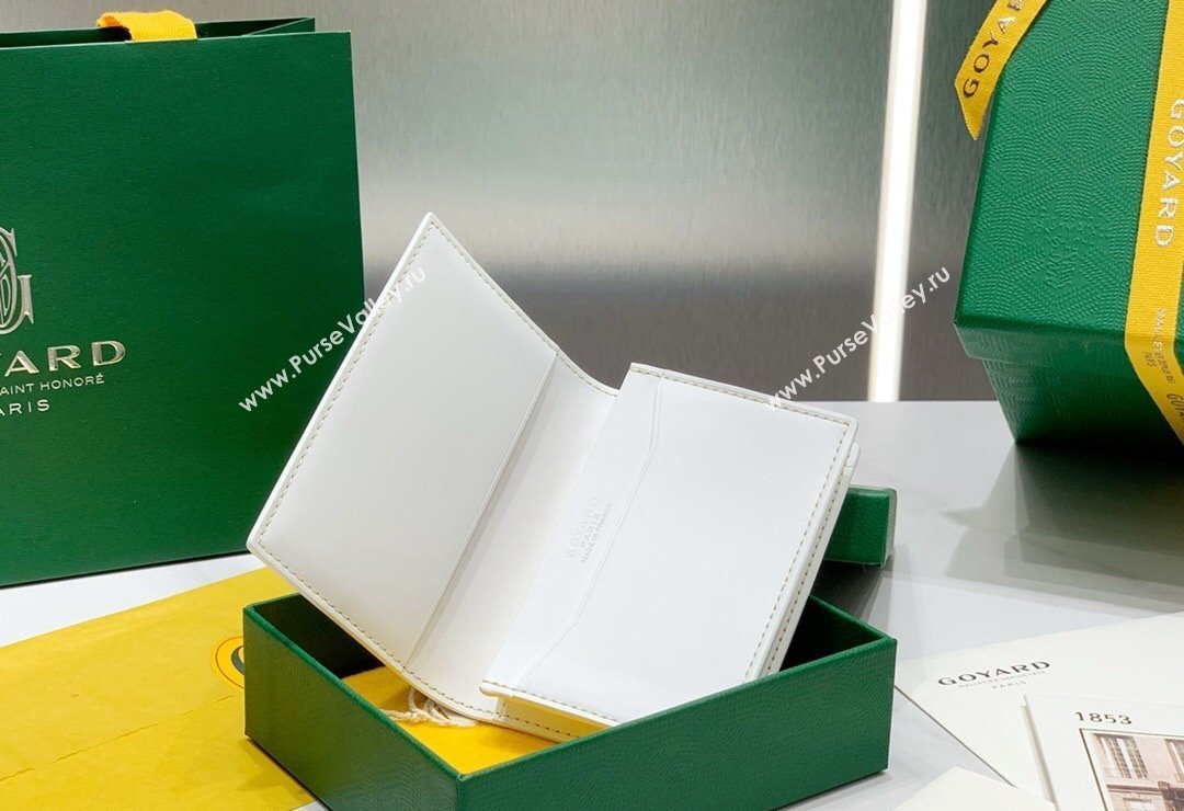 Goyard Malesherbes Card Holder Wallet White 2024 8510 (ZHANG-240418034)