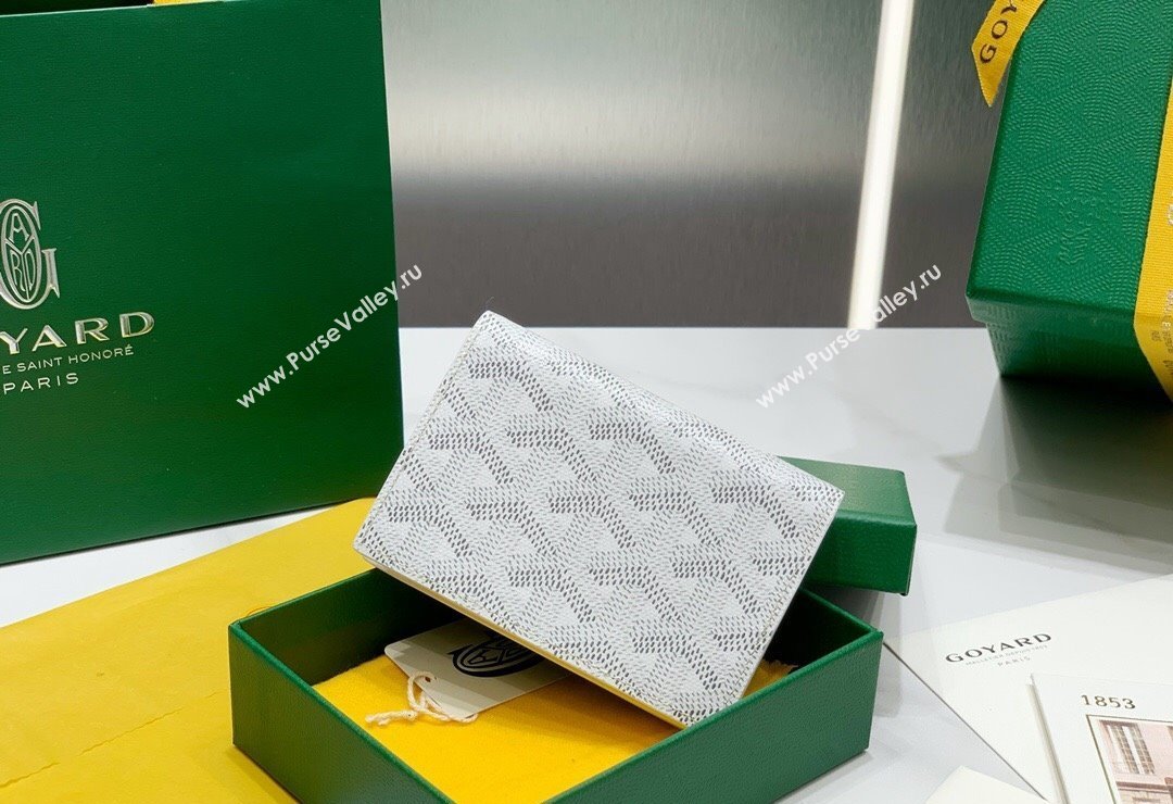 Goyard Malesherbes Card Holder Wallet White 2024 8510 (ZHANG-240418034)