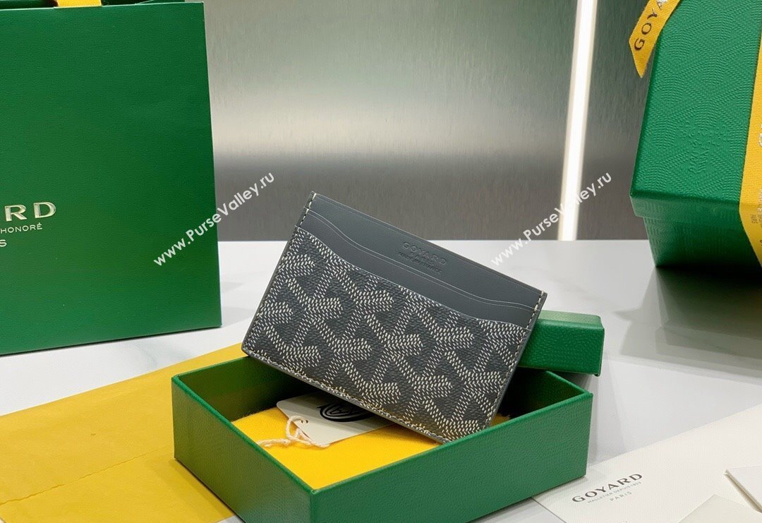 Goyard Saint-Sulpice Card Case Wallet Grey 2024 8501 (ZHANG-240418035)