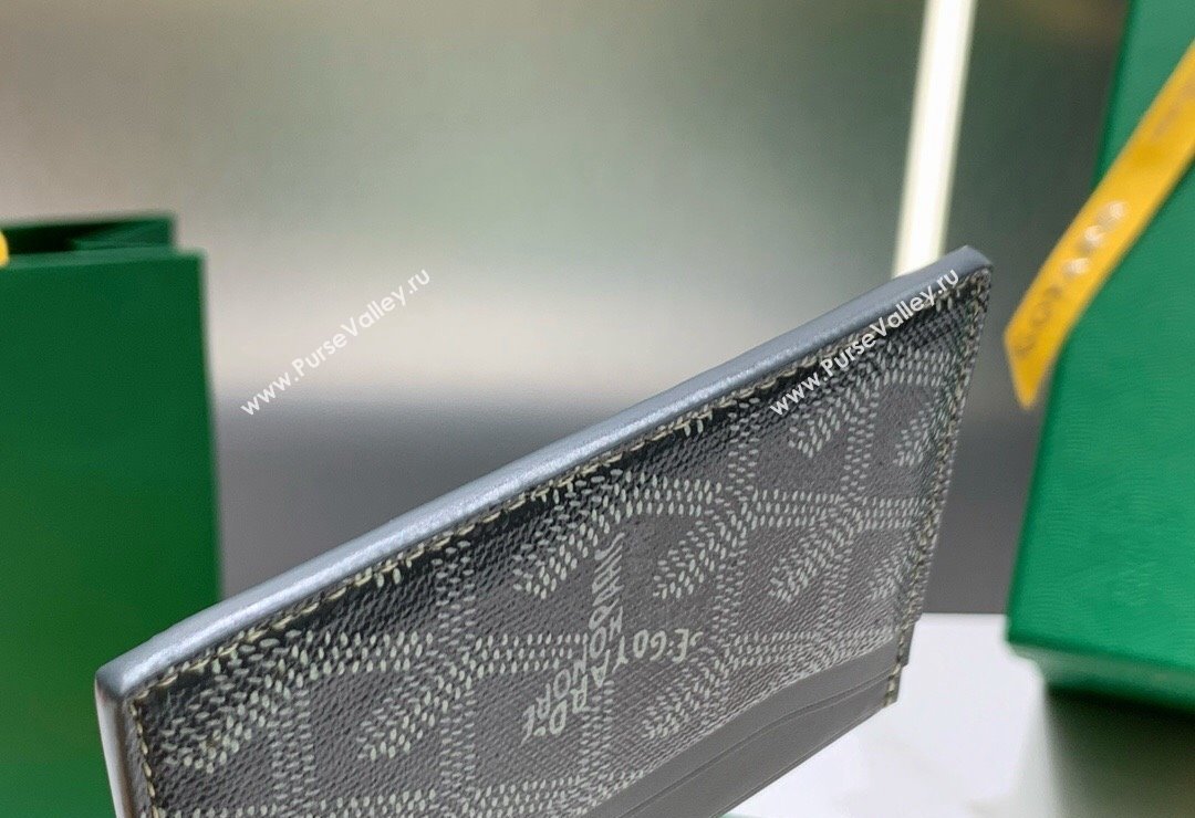 Goyard Saint-Sulpice Card Case Wallet Grey 2024 8501 (ZHANG-240418035)