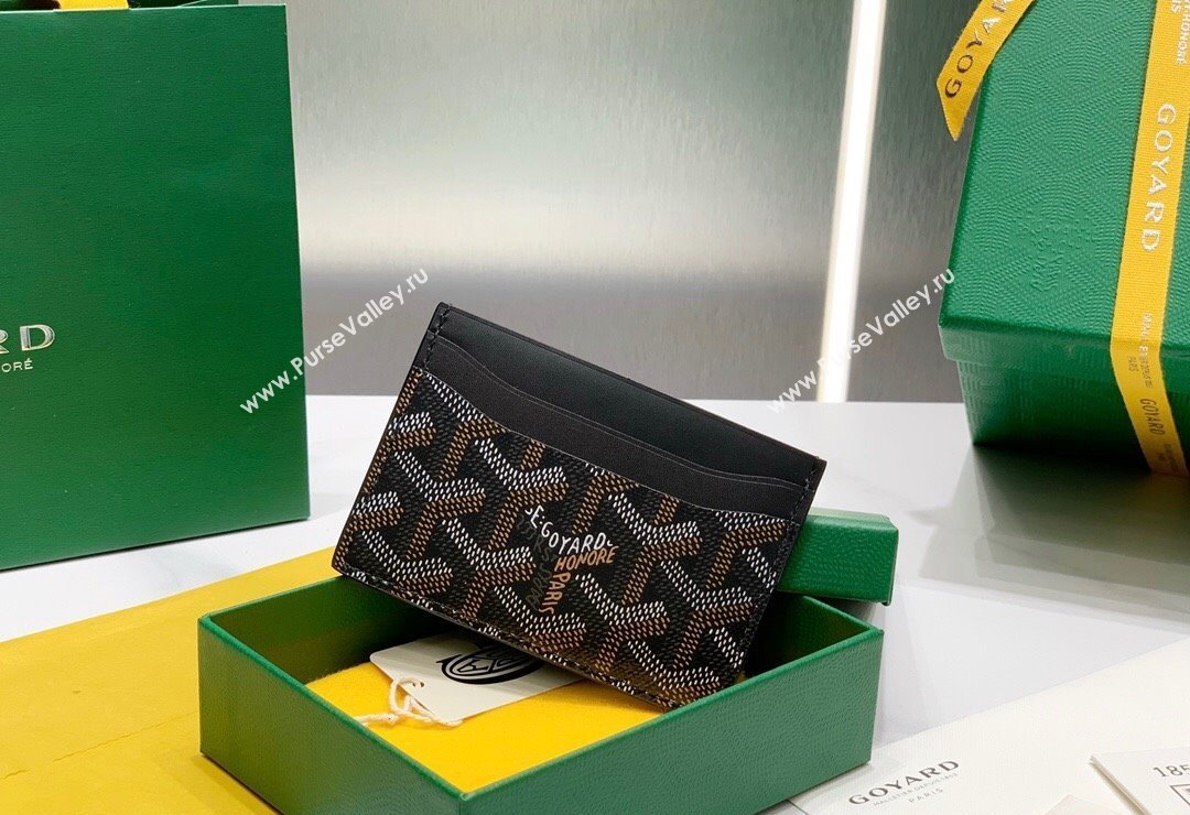 Goyard Saint-Sulpice Card Case Wallet Black 2024 8501 (ZHANG-240418037)